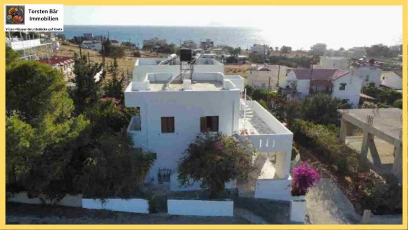 Kalamaki Kreta, Kalamaki Gebäude mit 2 Wohnungen, Meerblick Haus kaufen